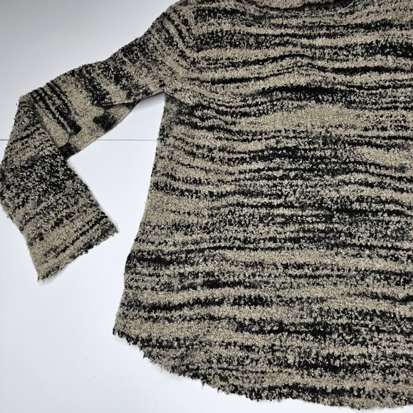 Free People Zebra Yarn Double Breasted Knit Cardigan Wool Blend Medium - Picture 15 of 16